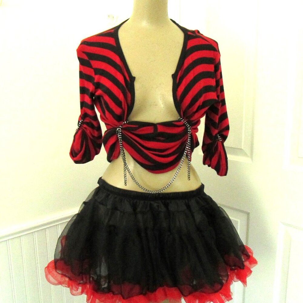 Medium Adult Costume Dance Burlesque Goth Punk